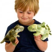 YJZQ Peluche Ventriloque Dinosaures Jouet de marionnettes en Peluche Poupée  Ventriloque à Main Mascotte pour Classe Maternelle Doudou Grande Bouche  Tricératops Bleu : : Jeux et Jouets